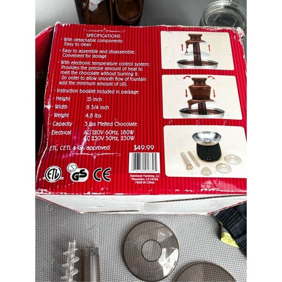 Chocolate fondue set. Nostalgia. - Picture 4 of 11